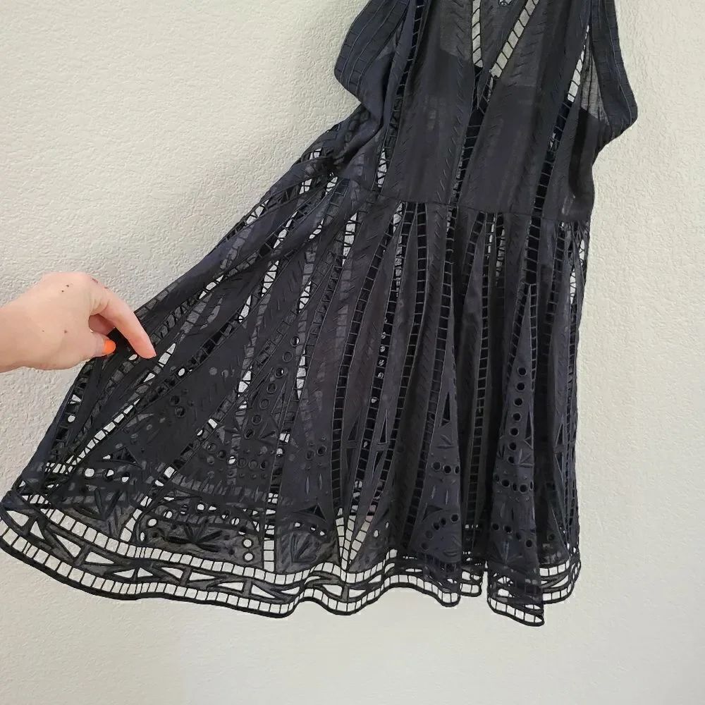 NWT Magali Pascal Tangier Eyelet Mini Dress S - Picture 8 of 15